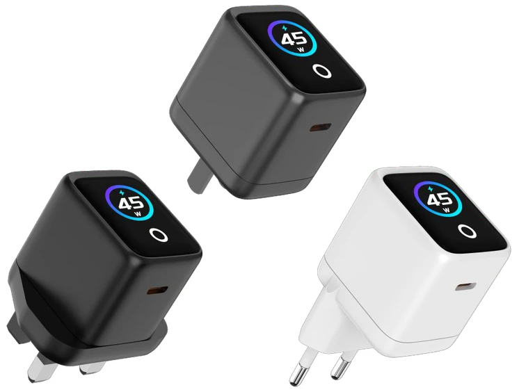OPT-W014 45W GaN PD Charger with TFT Display