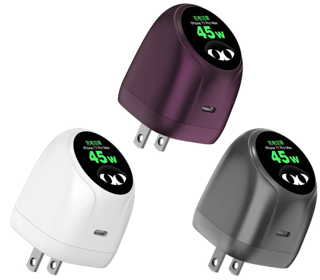 OPT-W015 45W GaN PD Charger with TFT Display