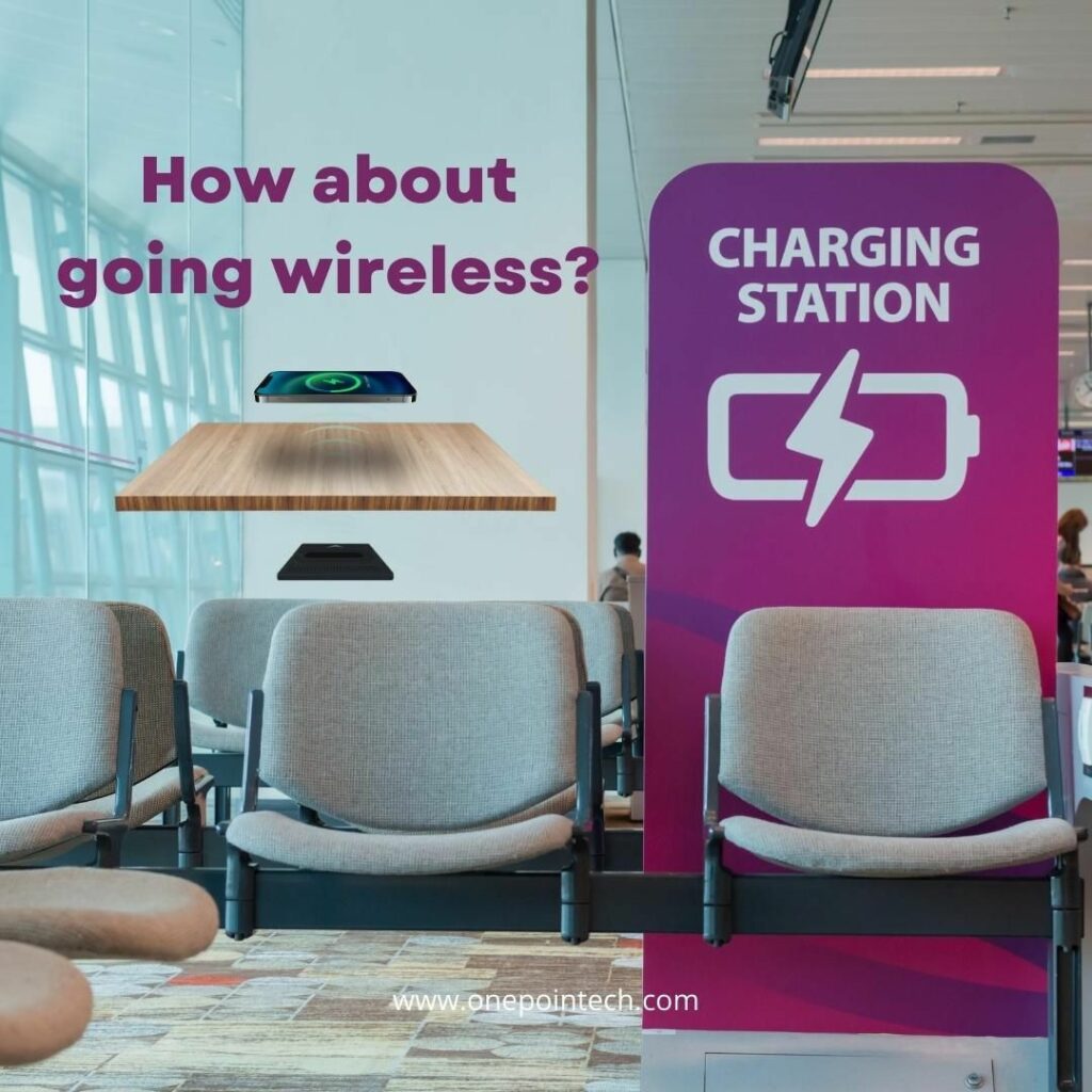 Invisible Wireless Phone Charger in Public Transportation